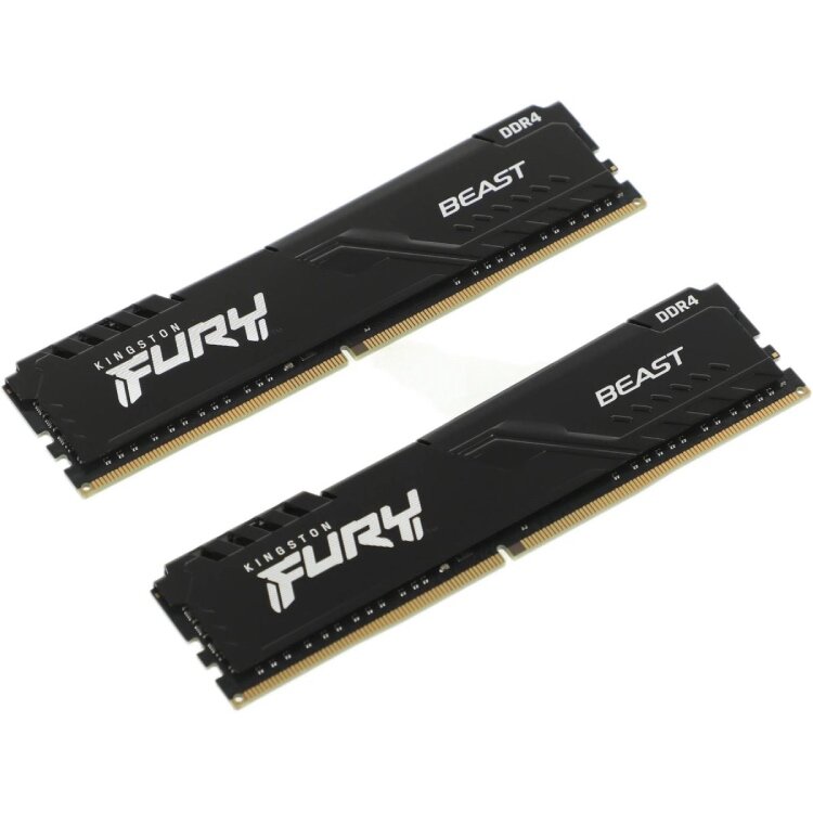 Модуль памяти KINGSTON Fury Beast DDR4 - 2x 8ГБ 3600, DIMM, Ret - фото №7