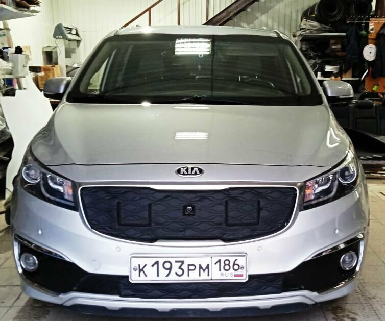 Утеплитель радиатора для Kia Carnival Kia Carnival 2014 2021 III с Кармашками Без камеры