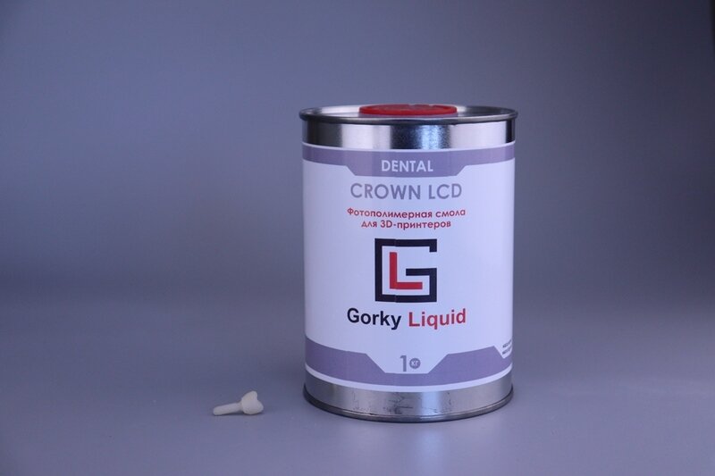 Фотополимерная смола Gorky Liquid Dental Crown LCD (1 кг) A1-A2