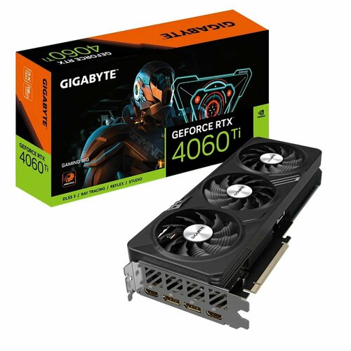 Видеокарта Gigabyte RTX4060Ti GAMING 16GB GDDR6 128-bit HDMIx2 DPx2 3FAN RTL 6067700₽