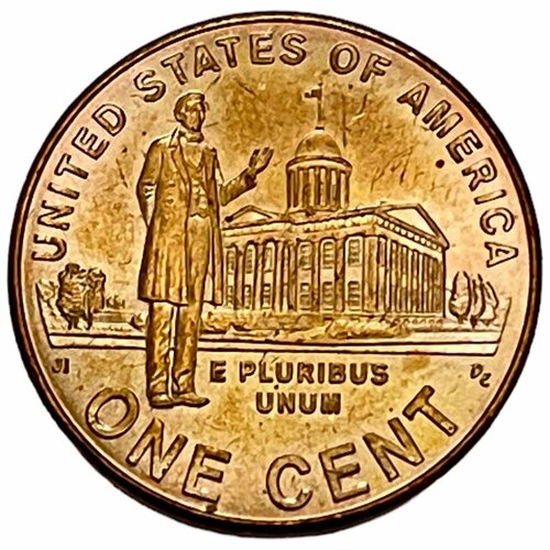 США 1 цент 2009 г. (200 лет со дня рождения Авраама Линкольна - Карьера в Иллинойсе) (Br)