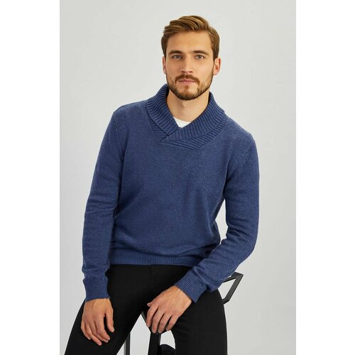 Джемпер Baon, размер 46, синий свитер baon размер 46 синий