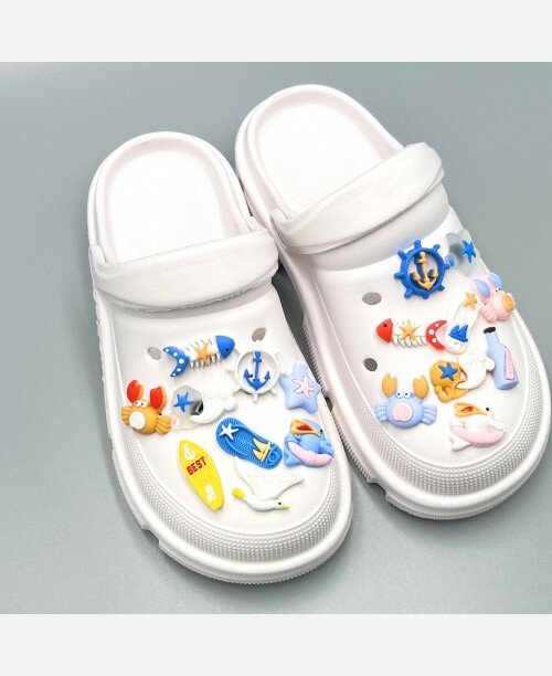 Джибитсы, украшение для сабо/crocs морские