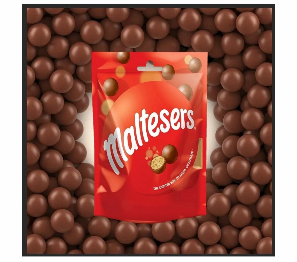 Драже Maltesers шоколадное с хрустящим центром 510гр великобритания - фотография № 2