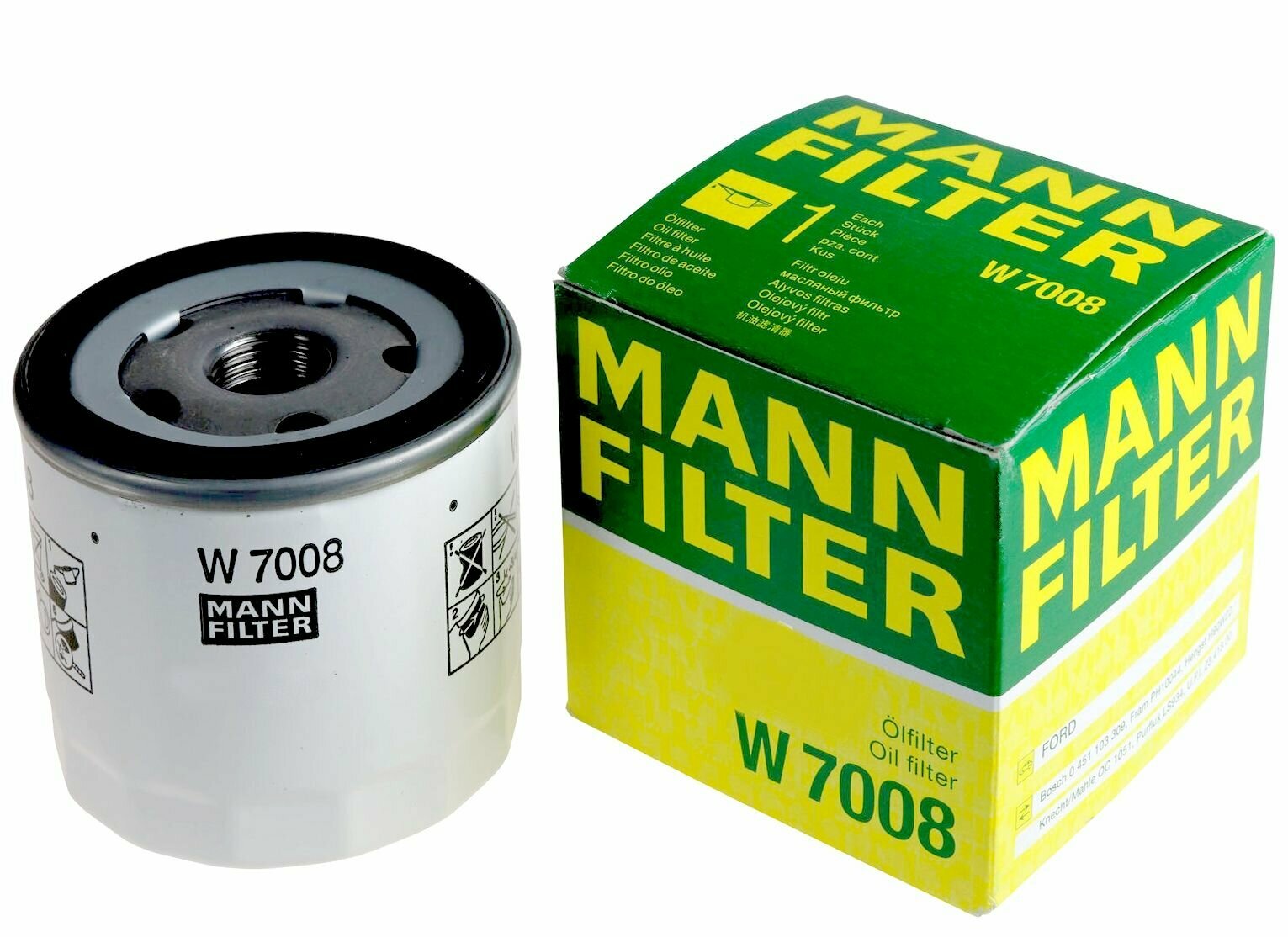 Mann Filter W7008 - масляный фильтр для VOLVO S60 и S80