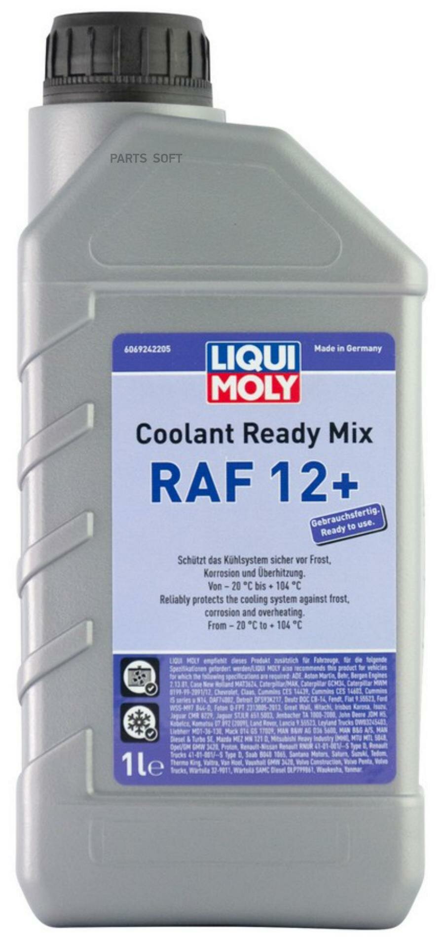 LIQUI MOLY Антифриз Coolant Ready Mix RAF12+ (1л)