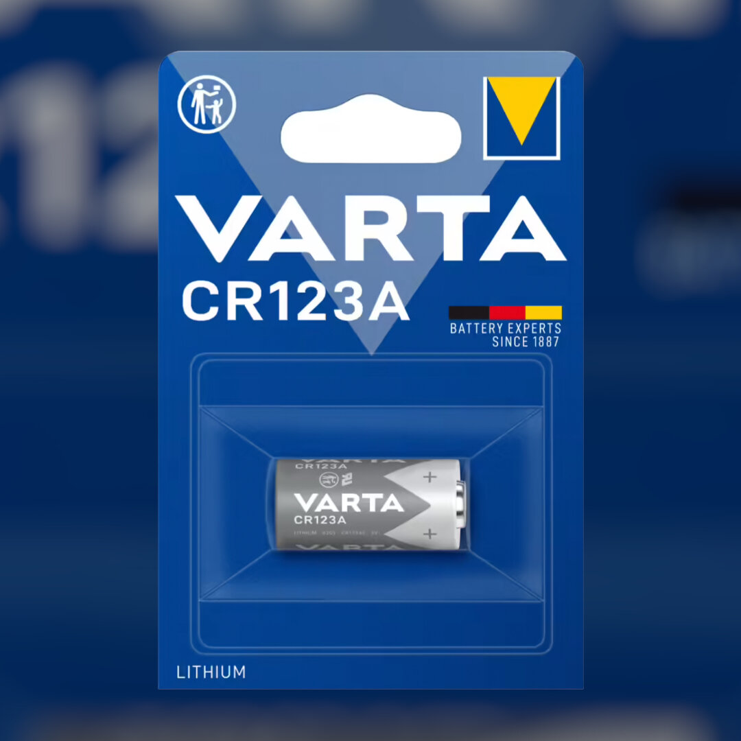 Батарейка VARTA CR123A BL2, 2шт (6205)