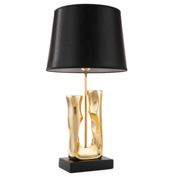 Светильник настольный Cloyd Artesian T1 30086 черный/золото d380х680