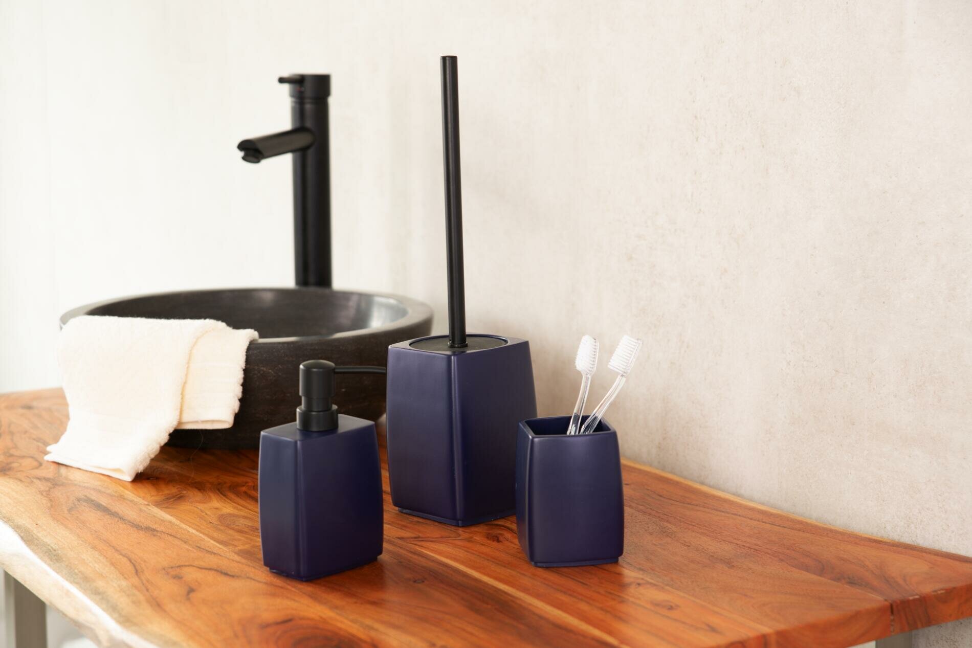 Дозатор для мыла RIDDER Lea тёмно-синий - фото №2