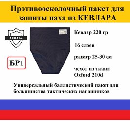 Противоосколочный пакет из Кевлара для защиты Паха 16 слоев