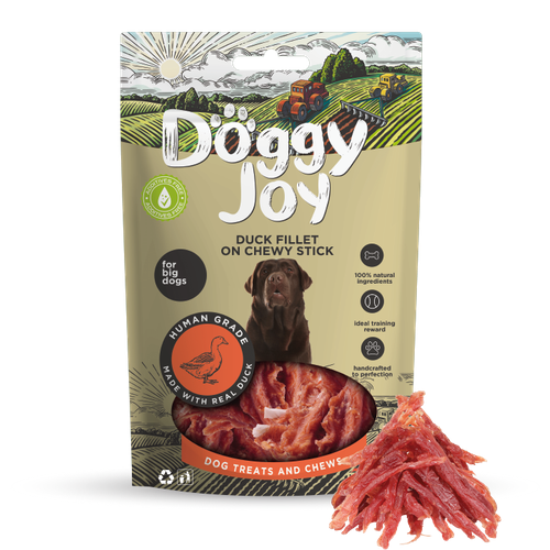 Лакомство для собак Doggy Joy Филе утки на жевательной палочке 90г