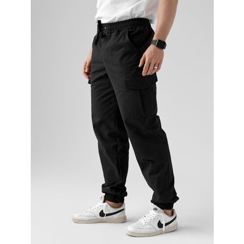 Брюки джоггеры , размер XXL, черный