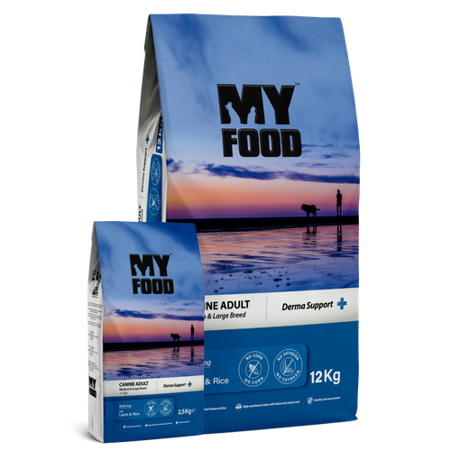 Myfood Canine Adult Medium & Large Breed Multi-Dog with Lamb & Rice 2,5 кг сухой корм для собак с ягненком и рисом горох нут мистраль 450г