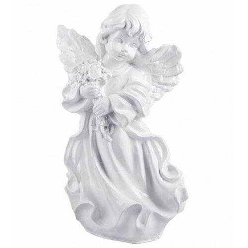 Фигура садовая Ангел с букетом 165 39х24 см /М-Д