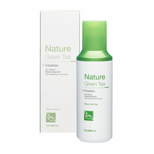 FOODAHOLIC NATURE GREEN TEA EMULSION Успокаивающая эмульсия для лица с экстрактом зеленого чая 150мл