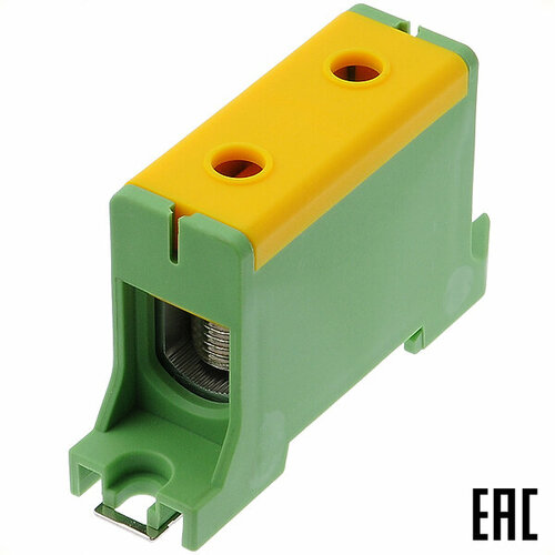 Клемма JHT5-95 (yellow/green) винтовая жёлто-зелёная 16-95мм2 800В ширина 24мм