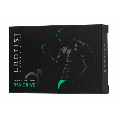 Капсулы для мужчин для повышения либидо Erotist SEX DRIVE - 10 капсул (500 мг.)