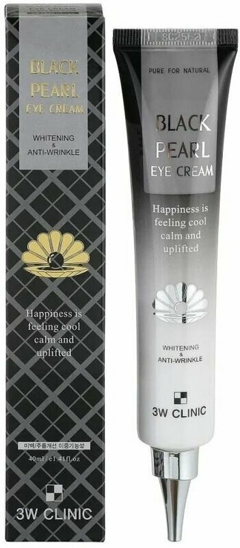 3W Clinic Крем для кожи вокруг глаз Black Pearl Eye Cream Whitening