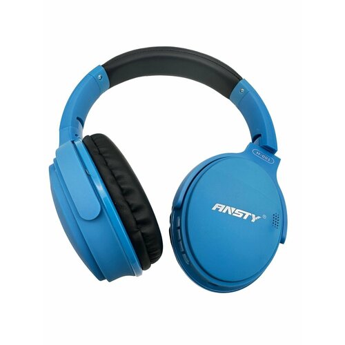 Наушники беспроводные ANSTY H-001 Stereo Sound Blue Bluetooth универсальные проводные наушники с шумоподавлением with noise reduction для занятий спортом микрофон управление звонками l29
