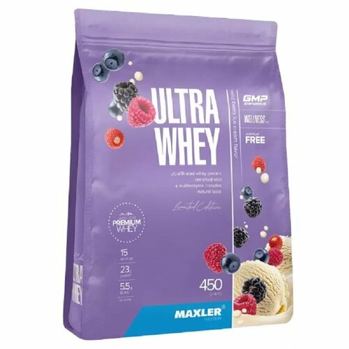 Maxler Ultra Whey 450 гр пакет (Maxler) Мороженое из лесных ягод