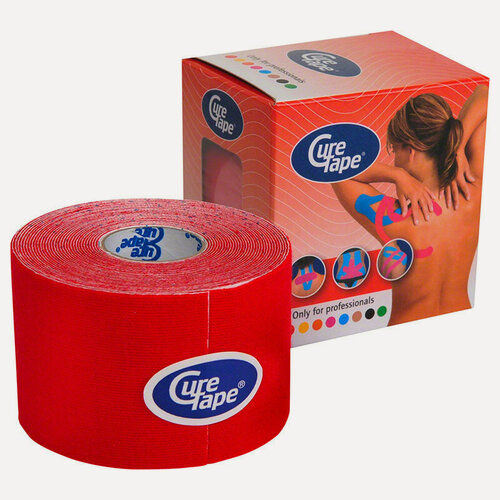 Изображение товара Тейп кинезиологический CureTape Red 161254, 5см. x5м.