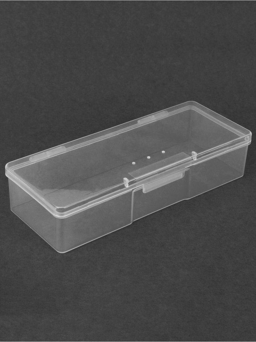 Органайзер для хранения, с крышкой, 18,5 × 7 × 3,5 см, цвет прозрачный - фотография № 9