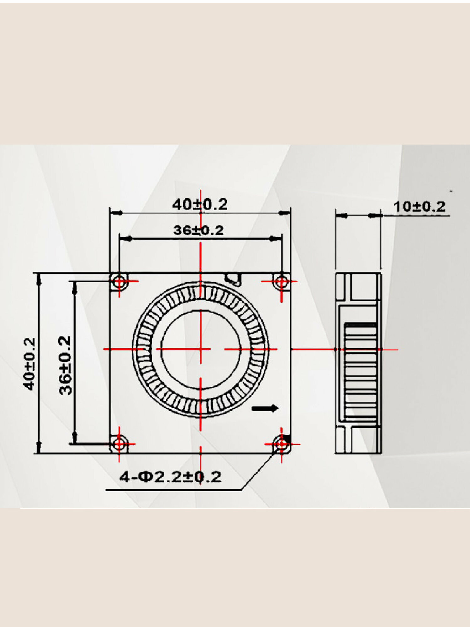 Вентилятор охлаждения 4010T 12V, кулер для компьютера, cooler для 3D принтера и мелкой бытовой техники.