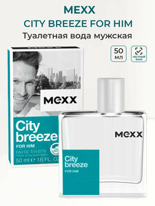 Туалетная вода мужская MEXX City Breeze, 50мл Мекс мужские ароматы для него в подарок