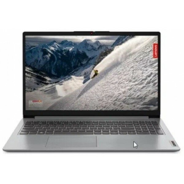 Ноутбук 156" IPS FHD LENOVO IdeaPad 1 grey (Cel N4020/8Gb/256Gb SSD/VGA int/noOS) (82V700CURK)