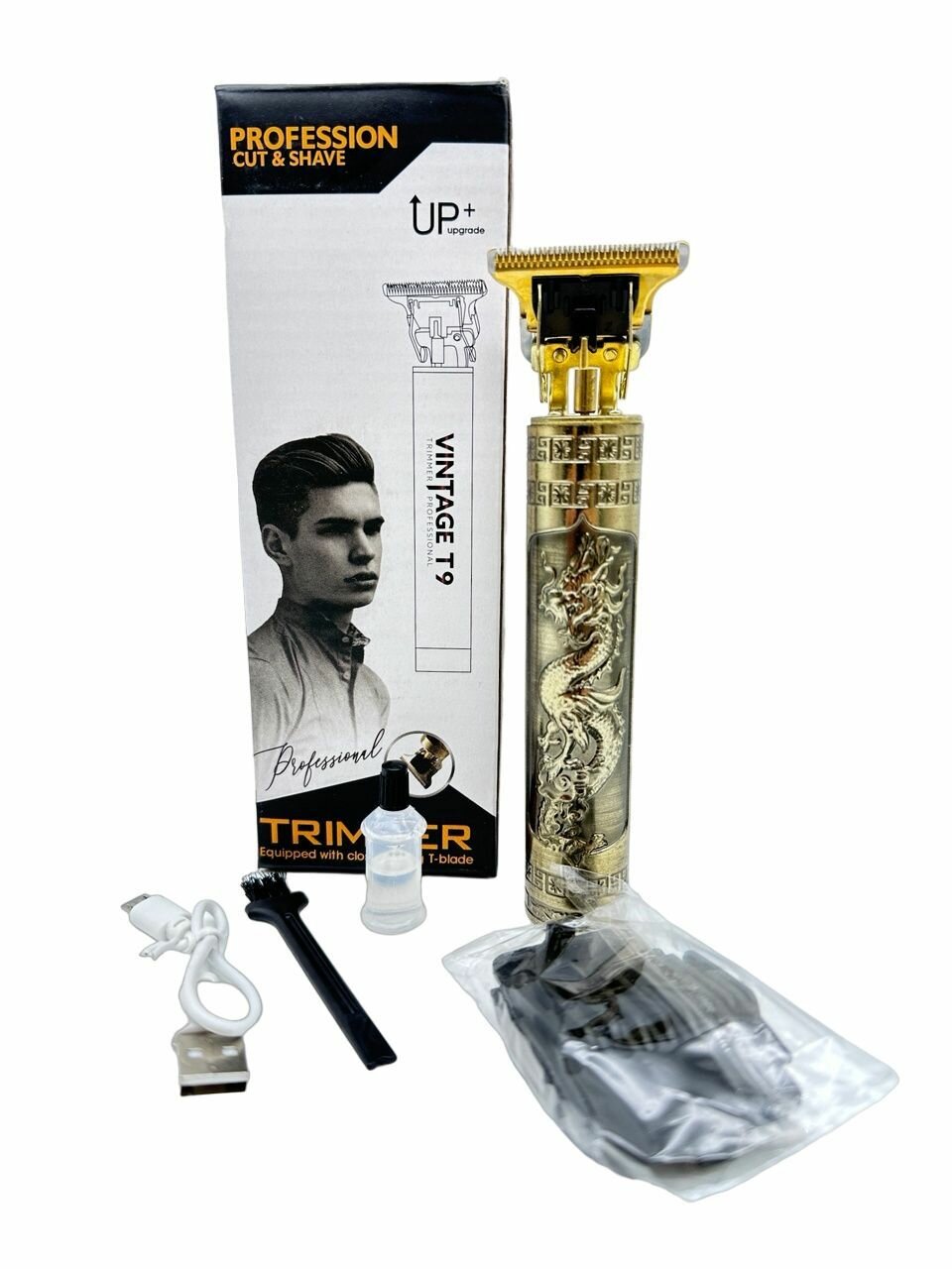 Триммер для стрижки волос, бороды и усов Trimmer vinTage T9 Professional