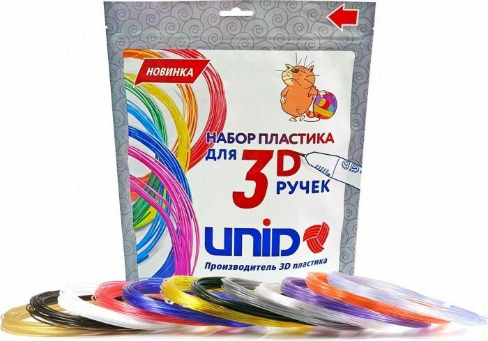 UNID PRO-12 (по 10м. 12 цветов в коробке) пластик юнид