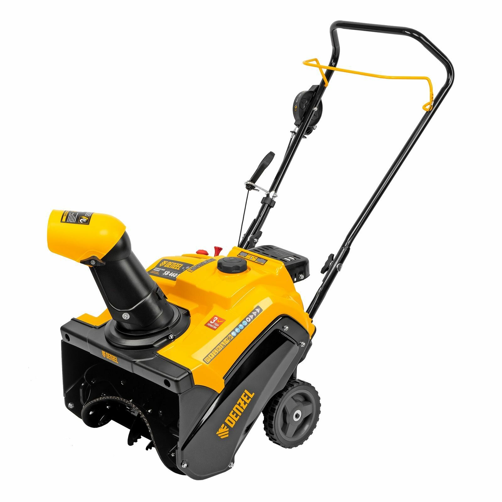 фото Бензиновая снегоуборочная машина SB 460 E, 99cc, эл. старт, шнек SnowCrusher Denzel