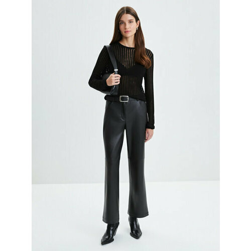 фото Брюки zarina, размер s (ru 44), черный