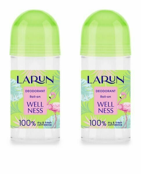 Larun Дезодорант шариковый LARUN Wellness, 70 мл, 2 шт.