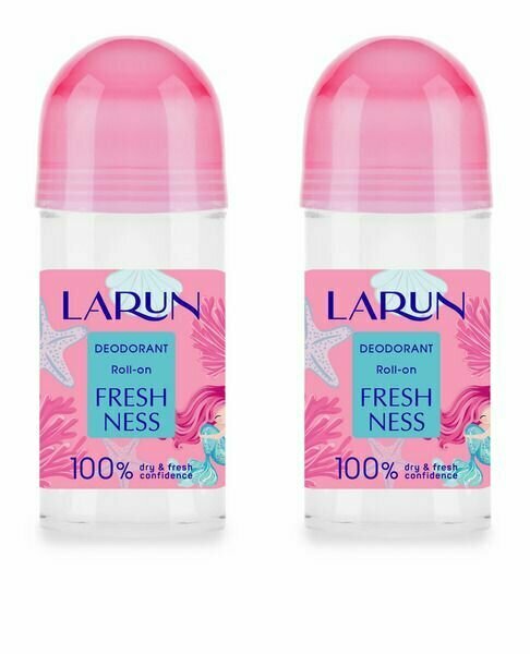 Larun Дезодорант шариковый LARUN Freshness, 70 мл, 2 шт.