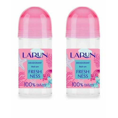 Larun Дезодорант шариковый LARUN Freshness, 70 мл, 2 шт.