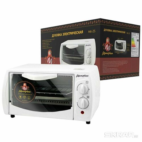 Духовка электрическая 9Л 750ВТ термостат таймер 30 МИН МЕТ РЕШ протв 5715 матрена 324400₽