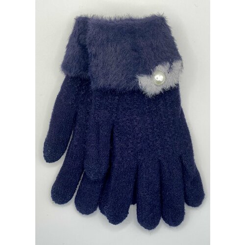 фото Перчатки , размер 7, синий корона gloves