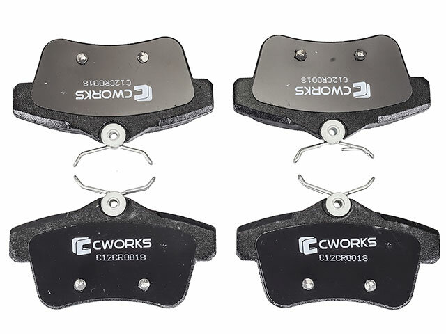 Колодки тормозные задние CWORKS C12CR0018 для Peugeot 508 8E /8D, 3008 OU; Citroen C4 B7