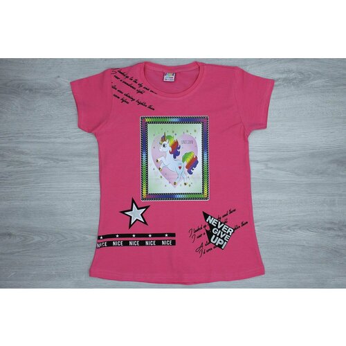 фото Футболка basak, размер 152, розовый