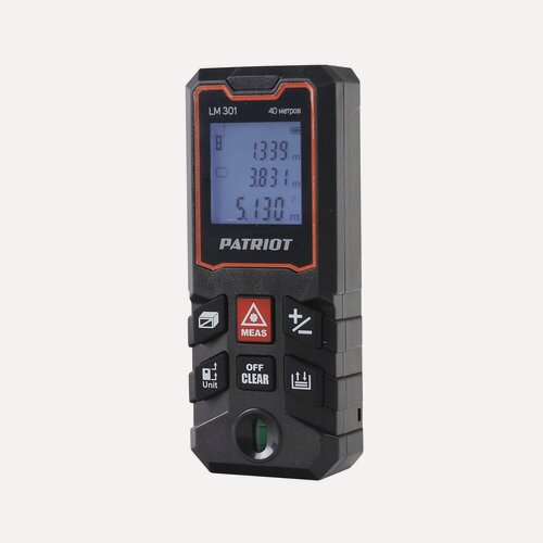 Изображение товара Строительный дальномер лазерный PATRIOT LM 301 с подсветкой, дистанция 40м