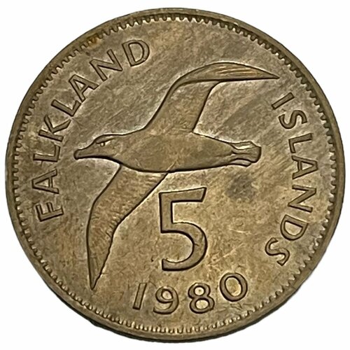 Фолклендские острова 5 пенсов 1980 г. (2)