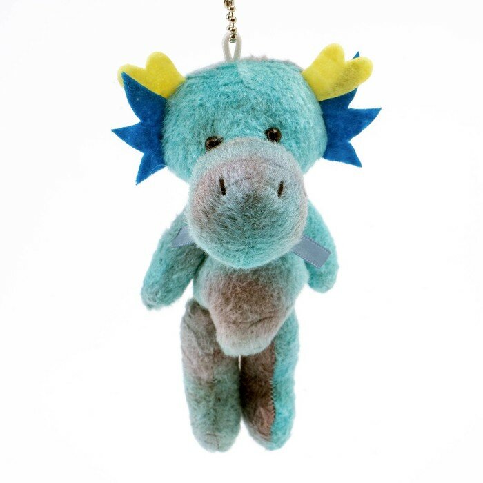 Мягкая игрушка КНР "Дракон", синий, на брелоке, 12 см (LEO22-199A-D/12)