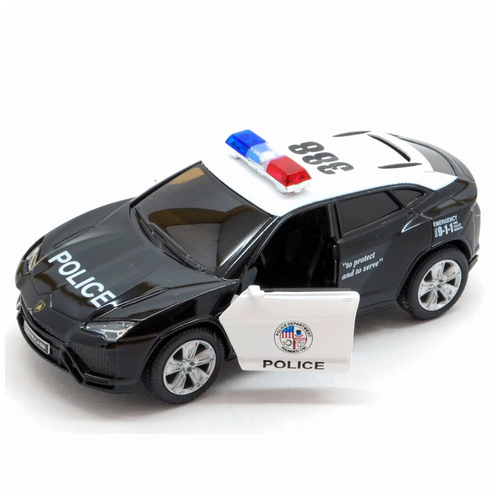 Kinsmart. Модель арт. КТ5368/3 Lamborghini URUS (Police) 1:38 (черная) инерц. КТ5368/3