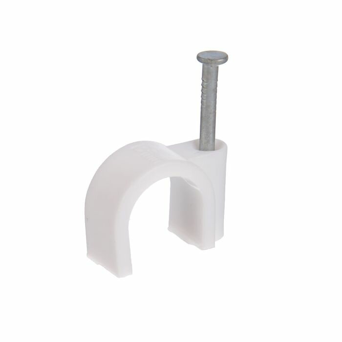 фото Скоба 25мм круглая пластиковая (100 шт. ) TDM SQ0514-0009