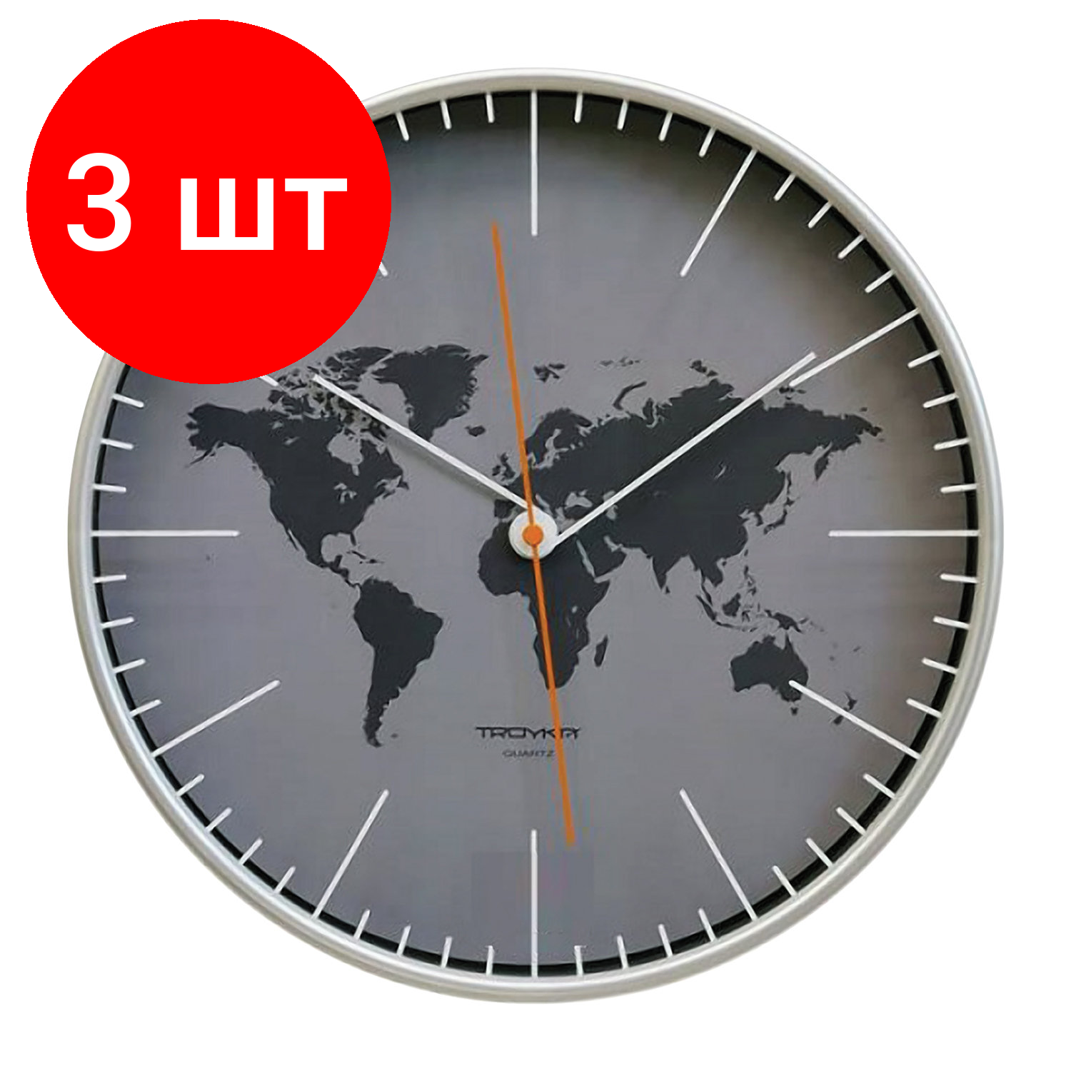 фото Часы настенные кварцевые Тройка 77777733