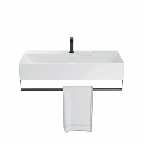 Полотенцедержатель для раковины Kerama Marazzi Logica арт LO trl90BLK M черный матовый 90см 1850₽