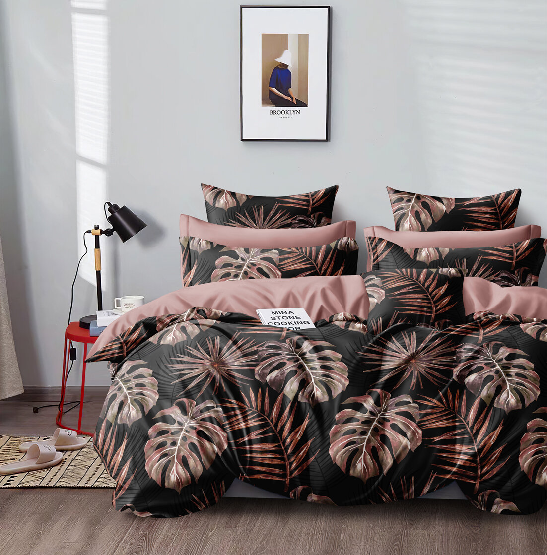 фото CA-4-679 КПБ 2сп Сатин печатный + нав-ки ( 70х70х2 шт ) "АльВиТек"