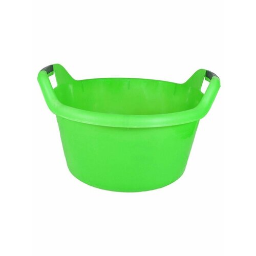 Таз пластмассовый Musson круглый с ручками 12 л (зеленый)