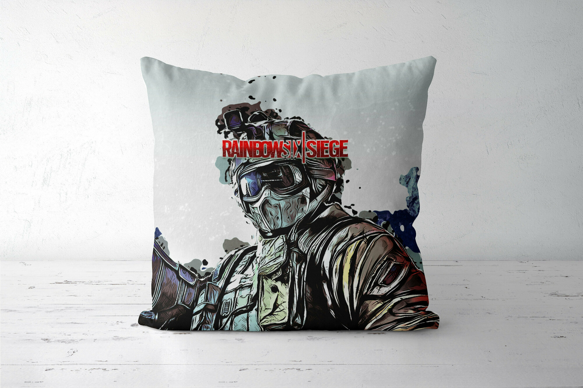 Подушка декоративная 45х45см / Геймерам / Rainbow Six Siege / Rainbow Six Siege